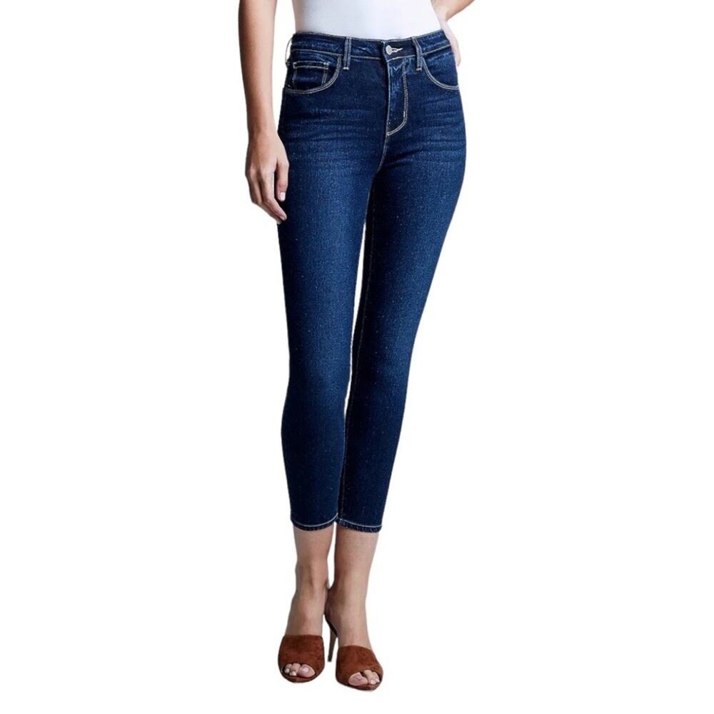 L’AGENCE Margot High Rise Skinny Blue Jeans Size 26